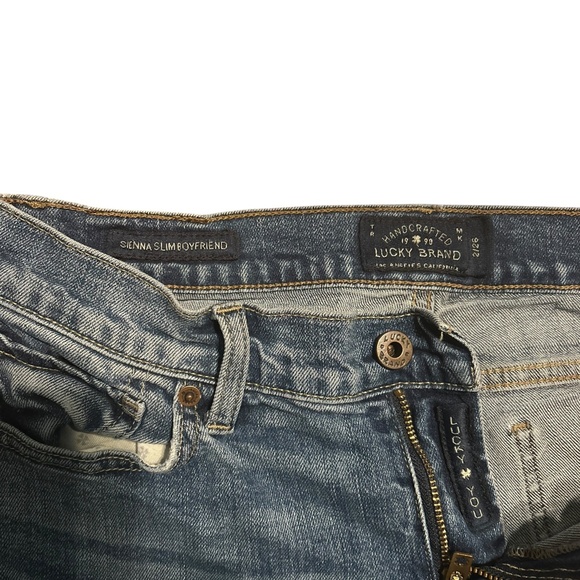 Lucky Brand Handcrafted 1990 Sienna Slim Boyfriend Jeans - 100% Cotton - Picture 3 of 4